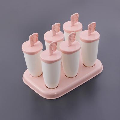 China Sustainable Household DIY Popsicle Molds Ice Cream Tool Customized Wholesale Plastic Mini Ice Cream Popsicle Mold for sale