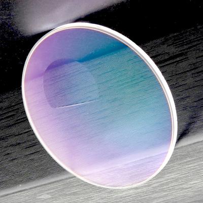 China Inexpensive Flat Top 1.56 Gray Cr 39 Eyeglass Lenses AR Photochromic Coating for sale