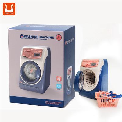 China Simulation Small Appliances Mini Children&'s Education Plastic Home Appliance Pretend Play Electric Roller Washing Machine Toy For Girls for sale