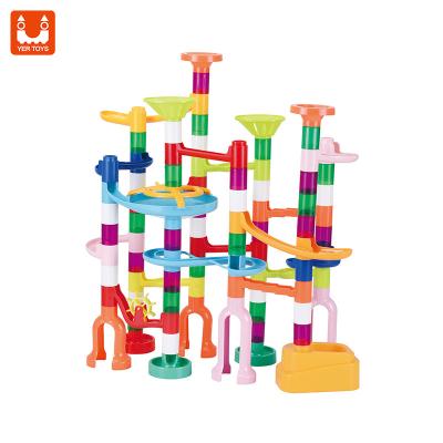 China DIY Set 105pcs High-precision Marble Run Set Building Block Toys Building For Kids Boys Girls Stacking Toy Perfect Gifts for sale