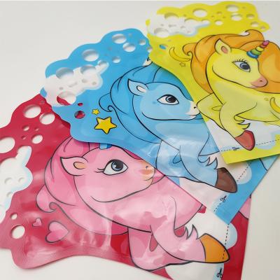 China Eco - Friendly Non - Toxic Wholesale Custom Printed Flexible Plastic Jelly Packaging Bag Cute Animal Shaped Liquid Bag for sale