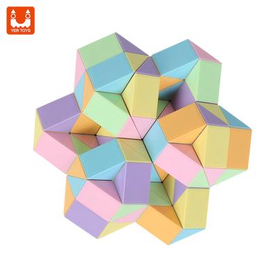 China Magic Puzzle Toy Snake Cube Toy Magic Ruler Folding Ruler Mini New Design Magic Cube Jigsaw Puzzle for sale