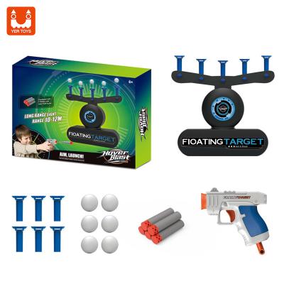 China Shooting Playing Toy Electric Floating Target Gun Toy Set Soft Ball Floating Shooting Games High Quality Hover Game Suit for sale