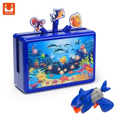 China New Eco-friendly Non-Toxic Aquarium Theme Rotating Target Gun Toys Bullet Shooting Game Shooting Soft Target With Toy Gun for sale