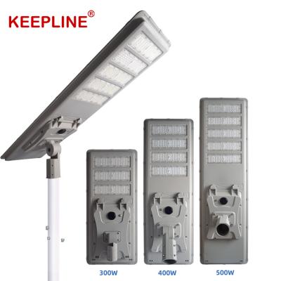 China Garden High Quality IP65 Die Cast Aluminum Outdoor 300w 400w 500w Integrated All In One Solar Led Street Light for sale