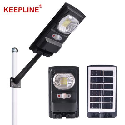 China Waterproof Outdoor Garden Plant Manufacture IP65 ABS 100 200 300 W Integrated All In One Led Solar Road Light for sale