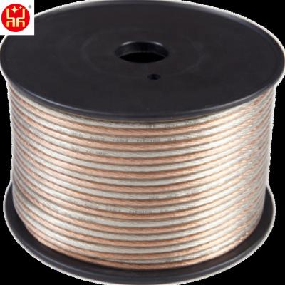 China 2.5mm2 Transparent Speaker Loudspeaker Cable For China Speaker Cable for sale