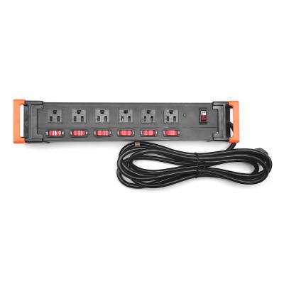 China Residential / General Purpose Long Extension Board Electrical Heavy Duty Power Strip Metal Surge Protector for sale