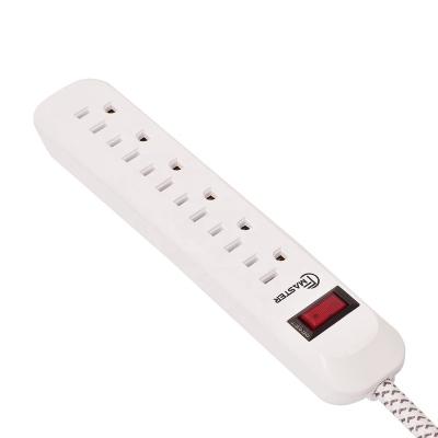 China Residential / General Purpose 6 Outlet Surge Protector Power Strip Socket Extension with Electrical Extension Cable for sale