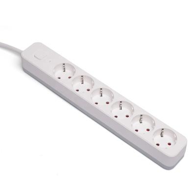 China Residential / General Purpose Surge Protector 6 Outlet Power Strip Extension Socket Power Strip for sale