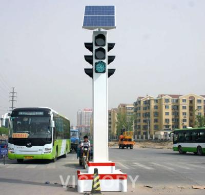 China Police Box Central Movable Solar Powered Traffic Light for sale