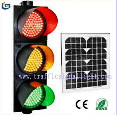 China Industrial Full Circle LED Solar Power Traffic Light for sale