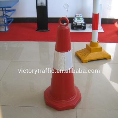 China Road Safety PVC Reflective Traffic Cone for sale