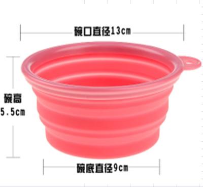 China Viable Free Shipping Dog Cat Bowl Puppy Drinking Collapsible Easy Take Outside Feeder Water Feeder Travel Bowl Dish 3 Colors for sale