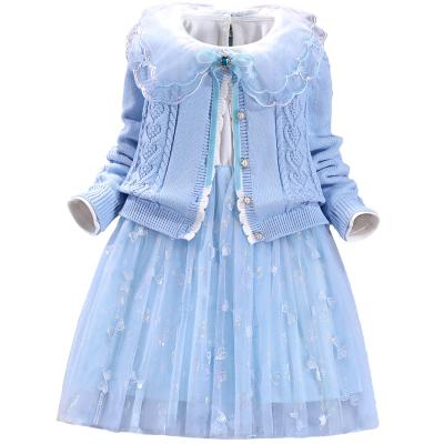 China New Type Popular Children Winter Cardigan Sweater Breathable Low Price Two Piece Dress for sale