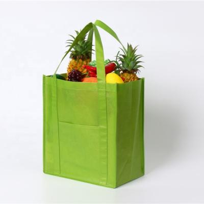 China Sustainable RPET Shopping 100% Recycled Custom Laminated Tote Bag for sale