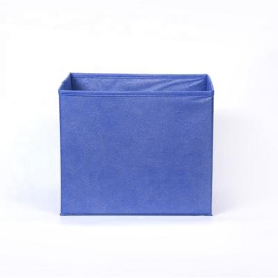 China High Quality Viable Non-Woven Foldable Home Decorative Storage Bin Storage Box For File Storage for sale