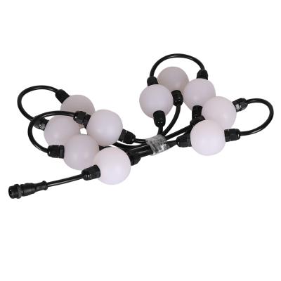 China Outdoor Stage Decoration DJ Stage Light DMX RGB Led 3D Effect Solid Ball Curtain String for sale