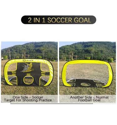 China Carry Easily YL 2 in 1 Portable Kids Pop Soccer Goal for sale