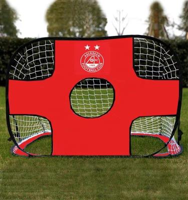 China Easily Carry 2 in 1 Portable Kids Pop Up Soccer Goal for sale