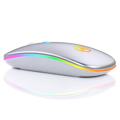 China 3D Computer USB 2.4ghz RGB Wireless Gaming Mouse Custom Dual Mode Optical Rechargeable Silent PC LED A2 BT Portable for sale