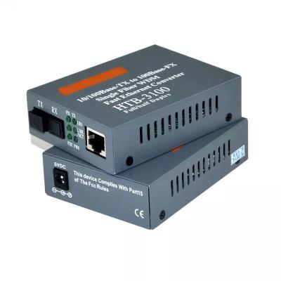 China FTTH HTB 3100 AB 10/100Mbps 25KM Fiber Optic Media Converter RJ45 Netlink 10 100 base Fiber Media Converter for sale