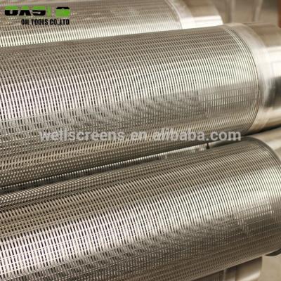 China Corrosion Resistance Continuous Slot Johnson Type Wedge Wire Screens Use For Water / Oil Purification for sale