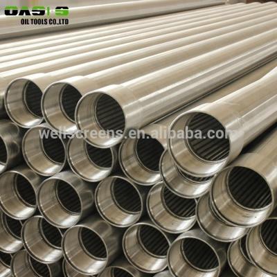 China Corrosion Resistance Stainless Steel Wire Wrapped Well Screens / Wedge Wire Screen Use For Water Or Oil Filter for sale