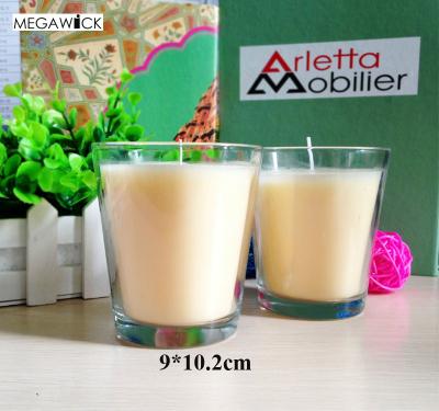 China Sustainable Factory Cheap Scented Candle Vase , Best Strong Lasting Candle Glass Jars Custom LOGO for sale