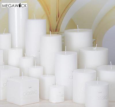 China Relighting Cheap White Candle Unscented Scented Factory Pillar Square Candles for sale