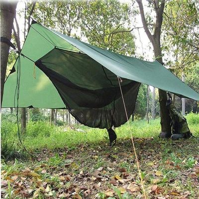 China Extended Type Portable Lightweight Large Hammock Rain Fly Camping Waterproof Tarp for sale