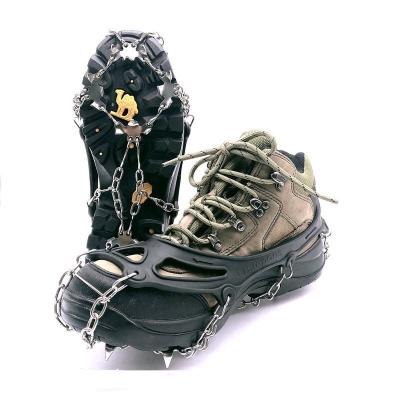 China Hiking Spikes Outdoor Traction Cleats, 19 Spikes Ice Snow Grips For Shoes Boots, Safe Protect For Hiking, Walking for sale