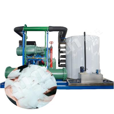 China Chile Industrial Ice Flake Machine with 1.5mm-2.2mm Ice Size and R404A Refrigerant for sale