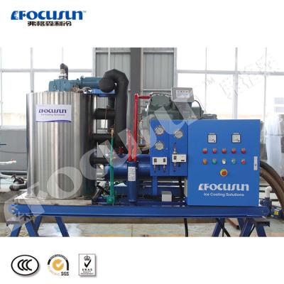 China 3 Ton Flake Ice Machine for Seawater 1.5mm-2.5mm Ice Size 16KW Voltage Small Capacity for sale