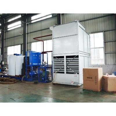 China 180kw Ice Storage Capacity Focusun 40 Ton/Day Fresh Water Flake Ice Flake Making Machine for sale