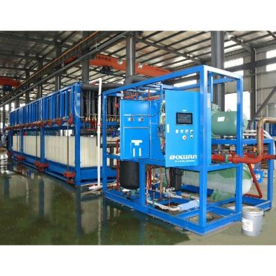 China 105kw Heavy Duty Direct Cooling System Ice Block Maker Machine with Bitzer Compressor for sale