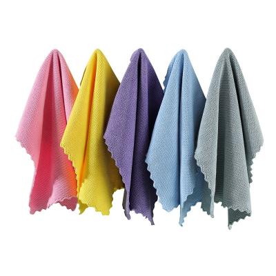 China 30*30cm Sustainable 4pcs Kitchen Fiber Cloth Cleaning Cloth for sale