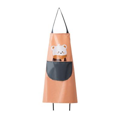 China New Cartoon Cartoon Apron Household Kitchen Waterproof and Oil Proof Women's Summer Thin Workwear Cooking Apron for sale