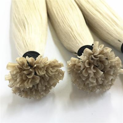 China Factory Pulled Double Virgin Silky Straight Wave Remy Human Hair Prebonded Keratin 100% Raw Nail U Tip Hair Extension Wholesale for sale