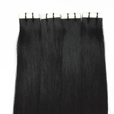 China Silky Straight Wave Unprocessed Virgin Brazilian Remy Natural Human Tape Hair Extensions for sale