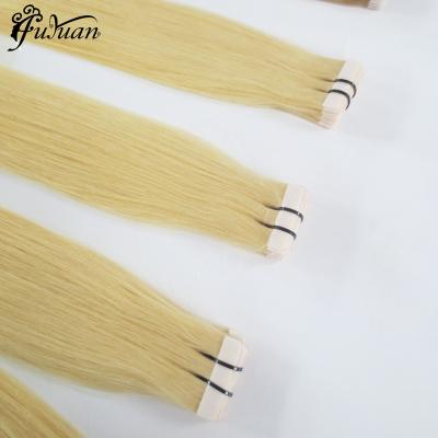 China Hot Selling Double Remy Tape In Hair Extensions 100% Human Invisible Pulled Silky Straight Wave for sale