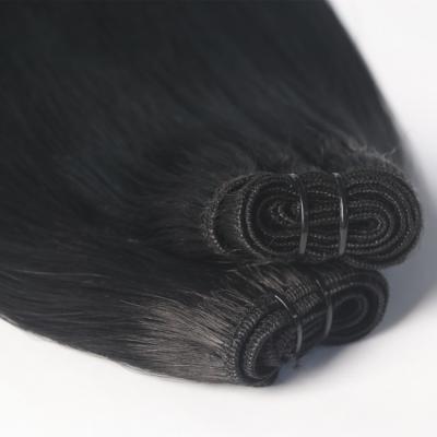 China Alinged Silky Straight Top Quality Double Cuticle Human Extension Wave Weft Hair for sale