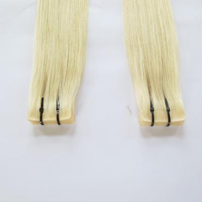 China Factory Good Quality 100% Remy Skin Silky Straight Double Drawn Wave Human Weft Injected Best Invisible Tape In Hair Extensions for sale