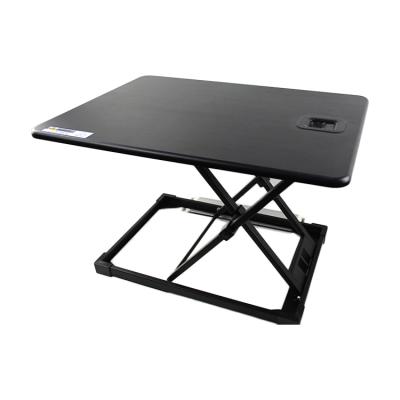 China Space Saving Adjustable Sting Folding Computer Desk Portable Sit Stand Up Pre Assemble Laptop Desk Stand Adjustable Height (Height) for sale