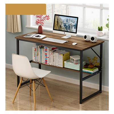 China PANEL Storage Bookshelf Solid Wood Home Office Table Computer Desk for sale