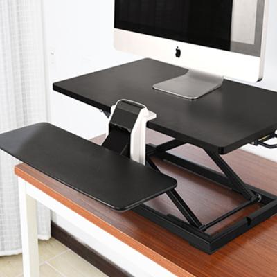 China MDF Office Furniture Removable Adjustable Sit Stand Computer Desk Keyboard Tray for sale