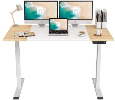 China Motor Height Adjustable Home Office (Height) Adjustable Electric Standing Desk With Keyboard for sale