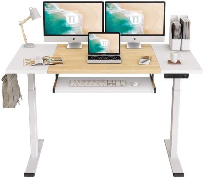 China Home Office Ergonomic Height Adjustable (Height) Adjustable Electric Standing Desk With Keyboard for sale