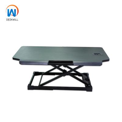 China (Height)Adjustable Specific Use Gas Sping Table Adjustable Sit And Stand Desk With Storage for sale