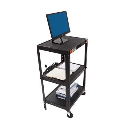 China Modern Modern Adjustable AV Height Computer Carts And Stands On Wheels for sale